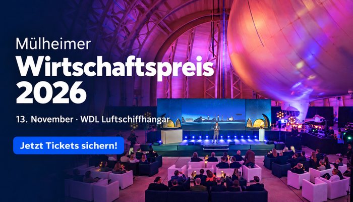 Mülheimer Wirtschaftspreis: Jetzt Tickets für die Preisgala sichern!